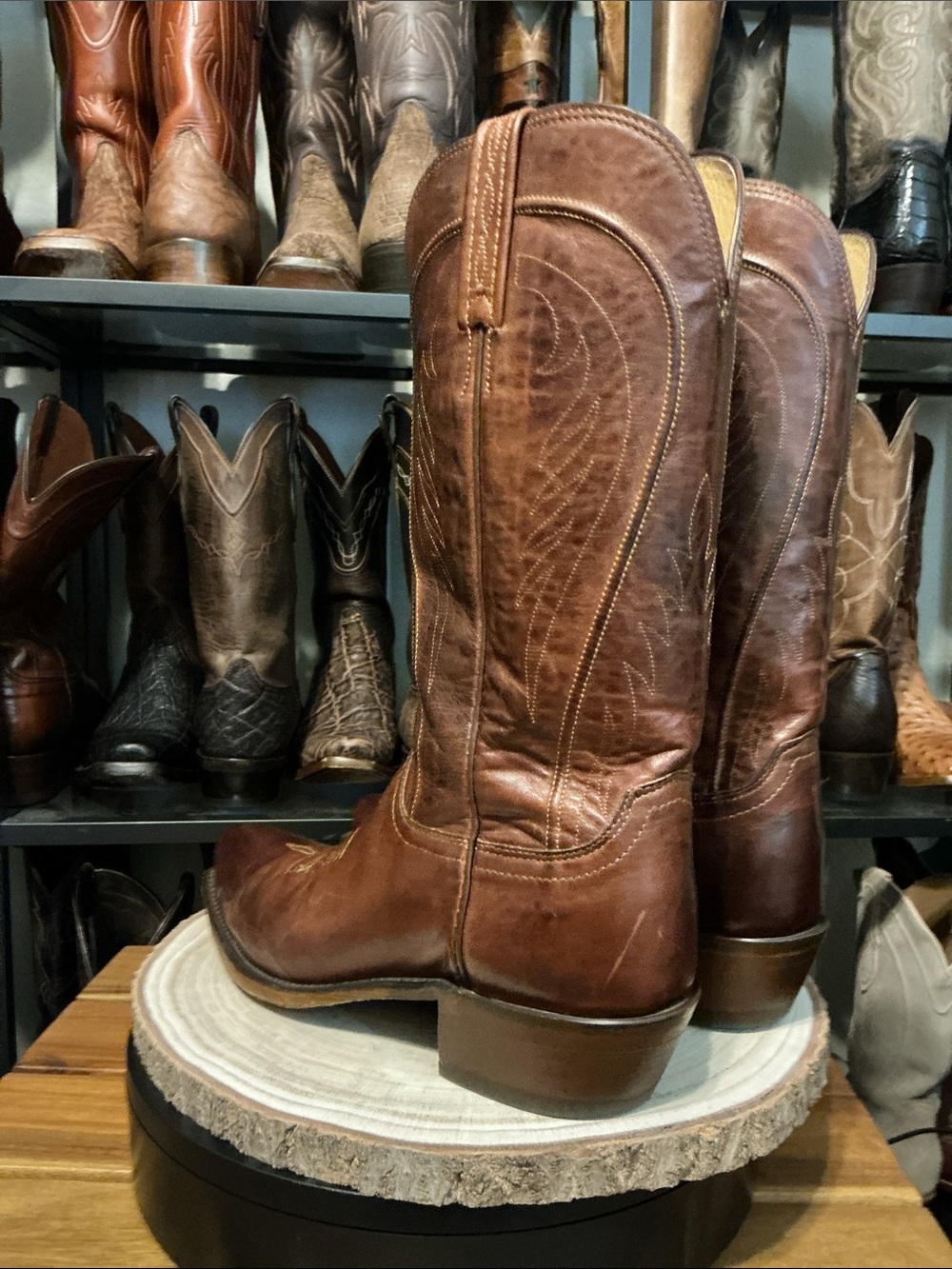Lucchese Bart | Brown Calf Leather | 9D - Picture 6 of 9